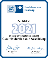 Hk Digitaler Aufkleber Wir Bilden Aus! 2021 2022 260X90 Blau